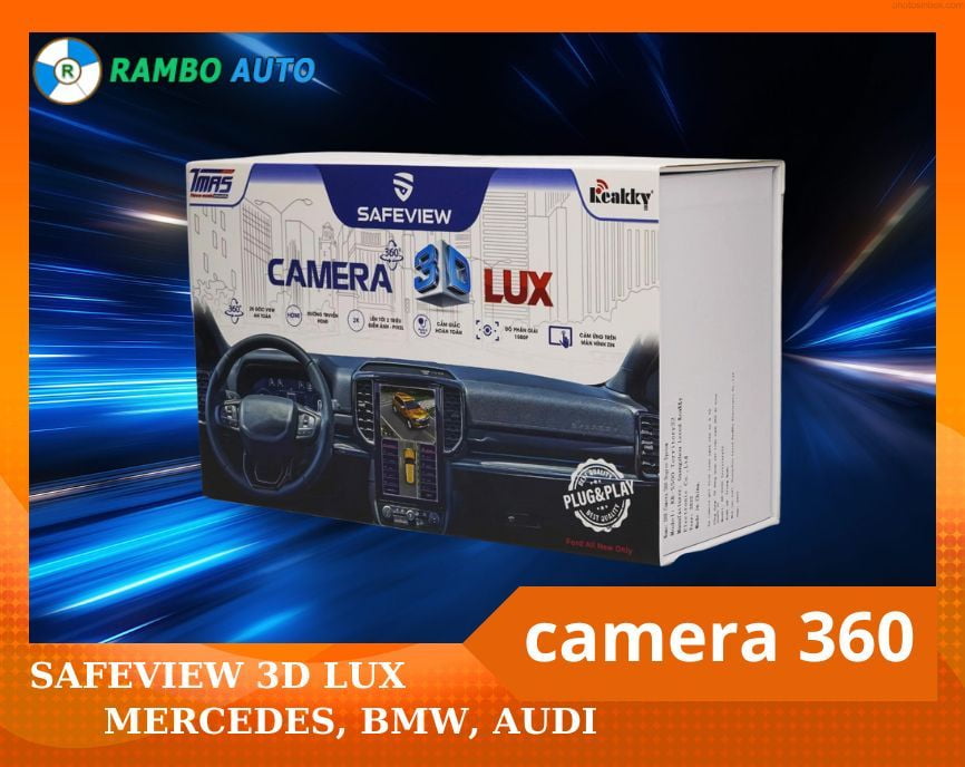 CAMERA 360 SAFEVIEW 3D LUX DÀNH CHO MERCEDES, BMW AUDI